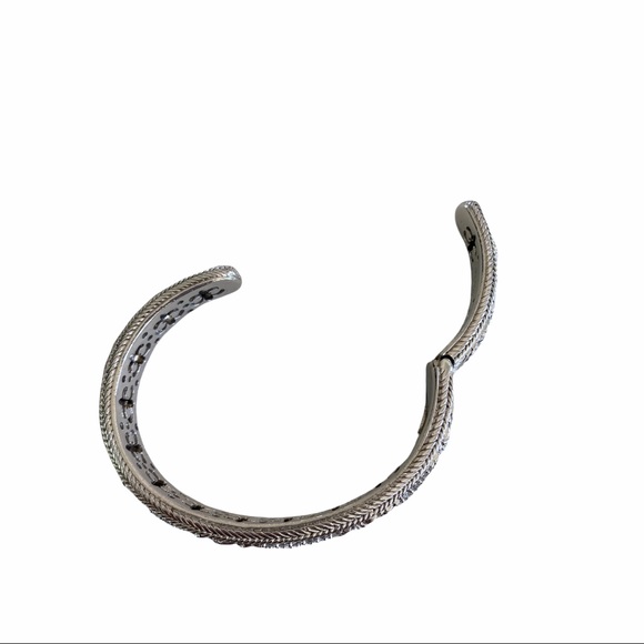 Judith Ripka Classic Hinged Cuff Bracelet in Sterling Silver - Picture 8 of 10